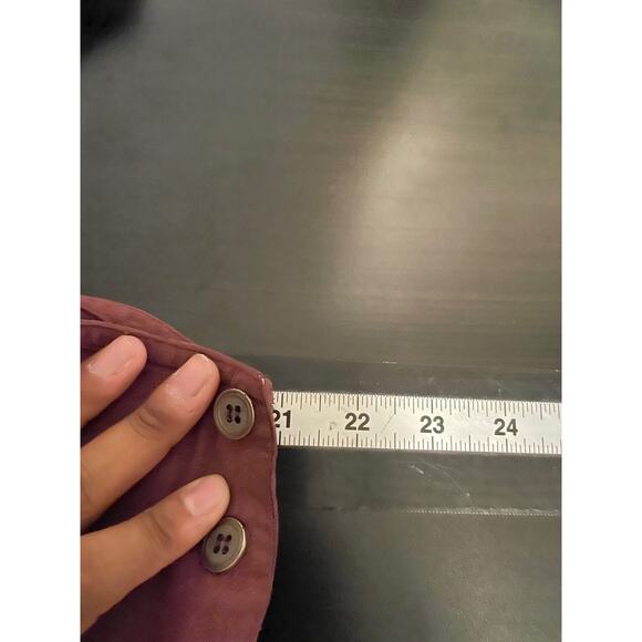 Vintage Womens Maxi Dress Medium Burgundy Silk Sleeveless Relaxed Lagenlook 90s - Picture 5 of 7